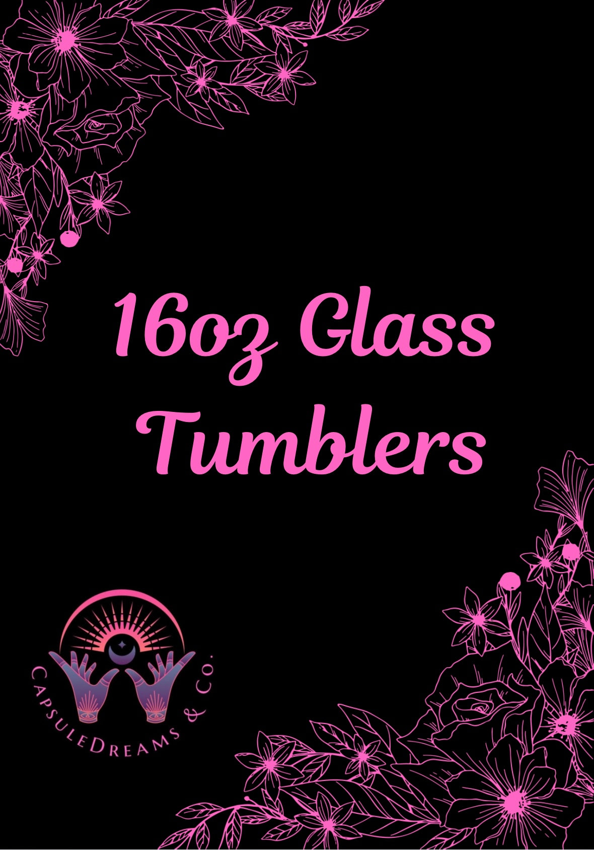 16oz Glass Tumblers ✨